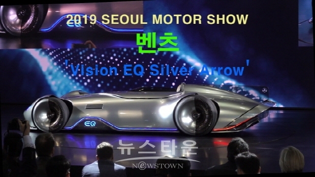 2019 서울모터쇼 벤츠, '비전 EQ 실버 애로우' (김한정 기자)