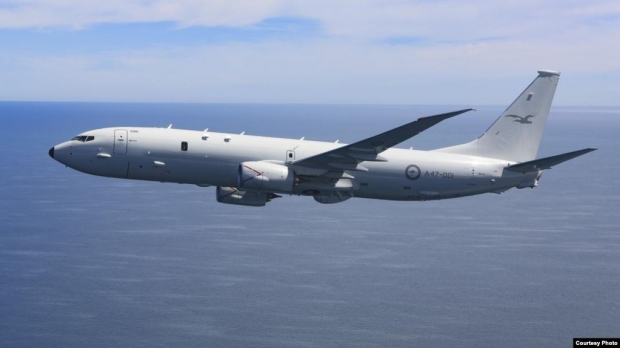 호주 공군 소속 P-8A 포세이돈 해상 초계기.