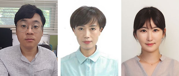 왼쪽부터 장정식 주무관, 장현주 교육기획팀장, 오혜민 주무관