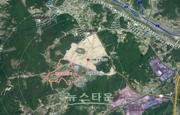 충남 남부권(계룡) 1지역 도시개발사업 예정지역