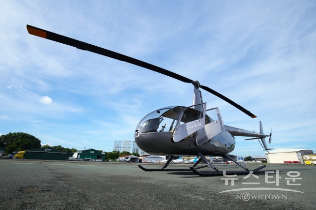 유고의 헬리콥터 전세기 로빈슨 R44는 단거리용 도심 항공 교통 수단(사진 "플랫폼 유고)