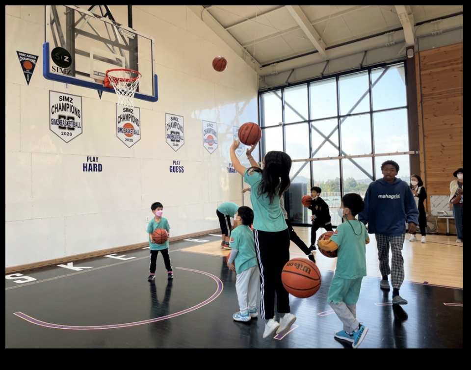 '파스텔세상 다문화어린이 농구단' 제주도 전지훈련 장면