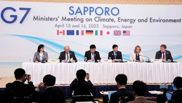 지난 4월 15~16 일 이틀간 일본 삿포로에서 열린 G7 환경장관 등 회의 . 사진 : 글로브에코닷컴 캡쳐