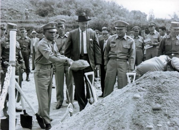1962년 9월 21일 춘천 수력발전소에 참석한 박정희 대통령(의장)/SNS