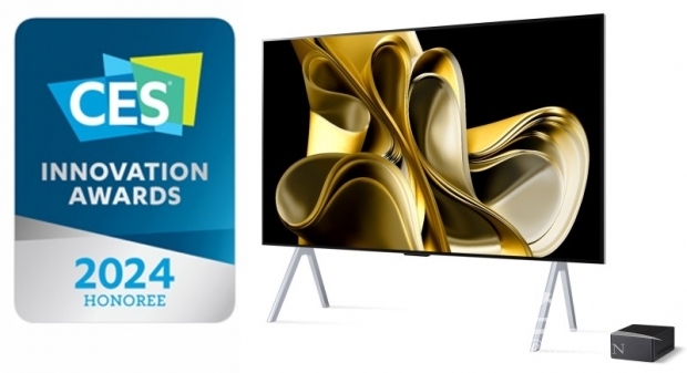 ‘CES 2024 혁신상’을 수상한 LG전자 무선 올레드 TV. 사진=LG전자