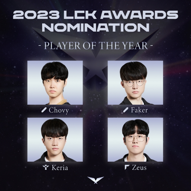 [2023 LCK Awards] 올해의 선수상 후보/LCK