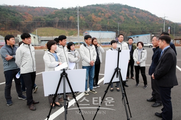 경주 화물자동차공영차고지 현장 방문