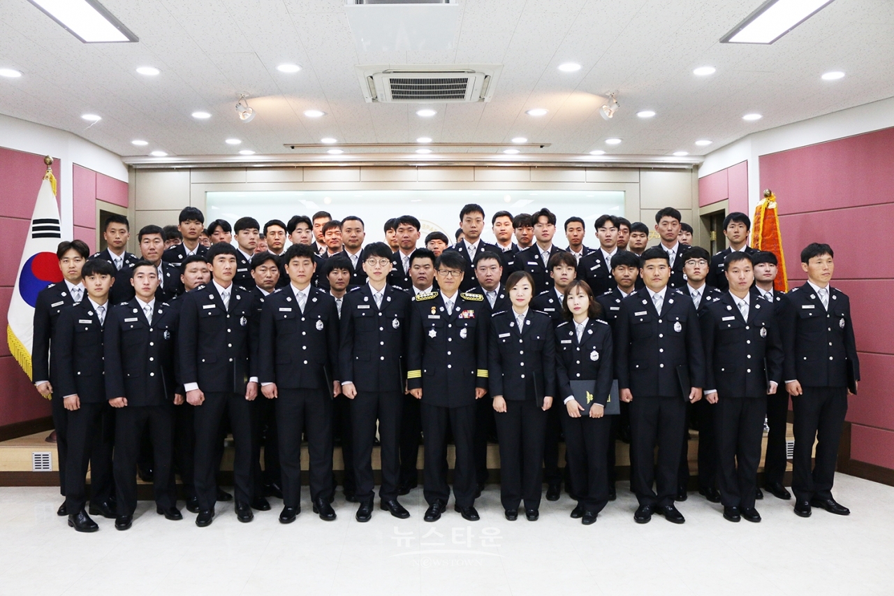 원주소방서, 인사발령 신고식
