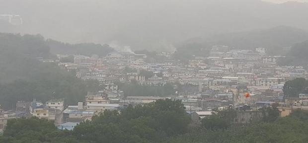 지난 5월 22일 소각연기로 인한 대기상태