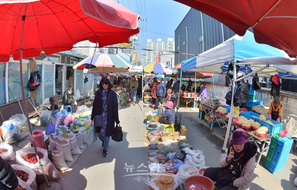원주장날 풍경