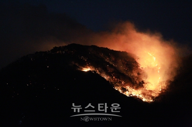 설화산 산불