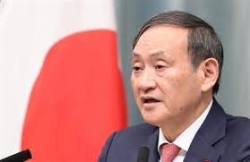 스가 요시히데 일본 관방장관.