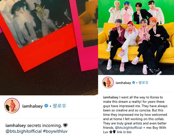 halsey 방탄소년단 (사진: SNS)