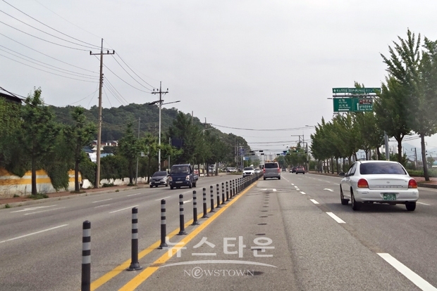 공단입구교차로 개선공사1(좌회전포켓구간 확장)