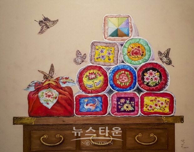 박미리 개인전 ‘그리움 한자락’(김한정 기자)