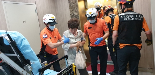 승강기 사고대응 합동훈련
