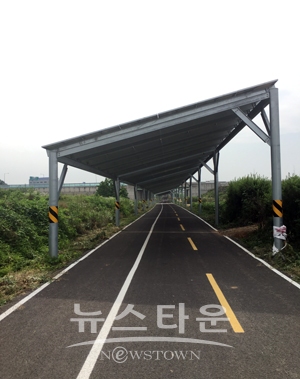 국내 최대 태양광 자전거도로