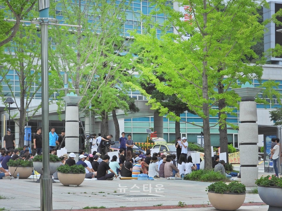 원주시 단구동 청솔5.6.7.8아파트 세입자집회