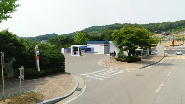 화성시청 수소충전소 조감도