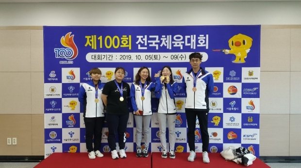 김민정(사격 일반부 공기권총 개인) 금메달(한국신)