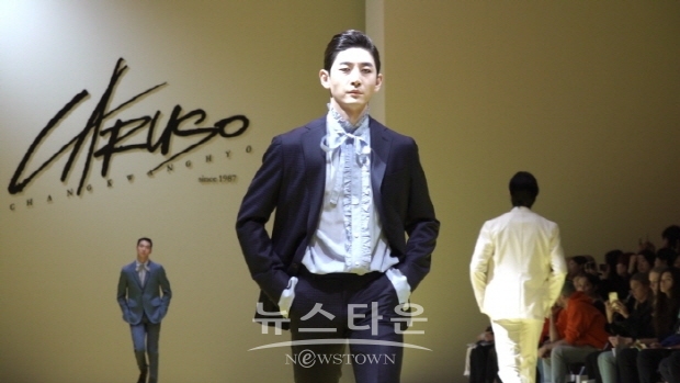 장광효 디자이너의 CARUSO 컬렉션(김한정 기자)