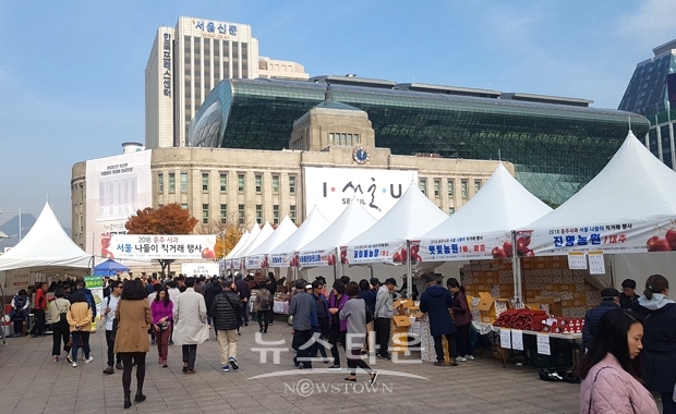 명품사과직거래장터(지난해모습)