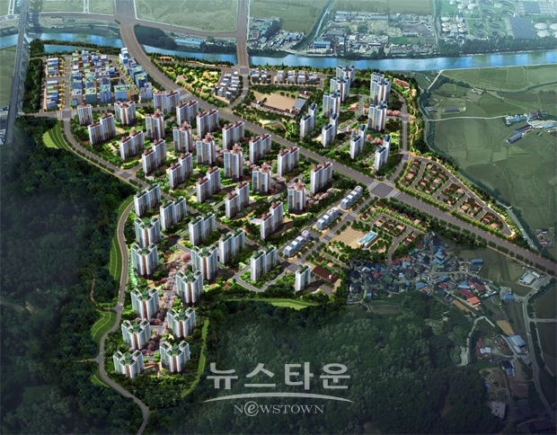 배방 휴대지구 도시개발사업 조감도