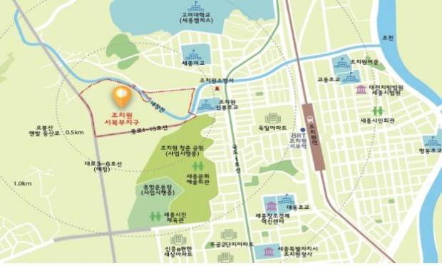 서북부지구 위치도