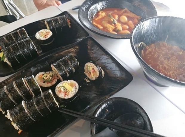 김원효 김밥 (사진: 심진화 인스타그램)