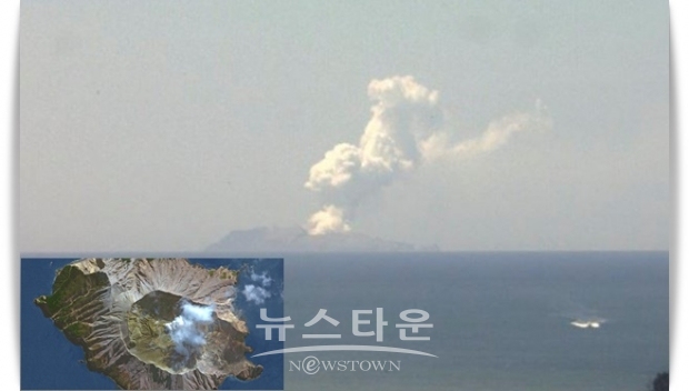 뉴질랜드 국가위기관리청(National Emergency Management Agency)은 섬 주변은 위험한 상태에 있다고 밝히고, 연기는 본 섬에서도 관측할 수 있을 정도이며, 따라서 일부 지역에 화산재가 내릴 우려가 있다고 말했다.