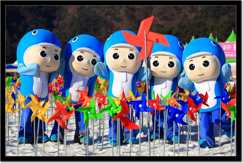지난 빙어축제에서 인기를 누린 스노온