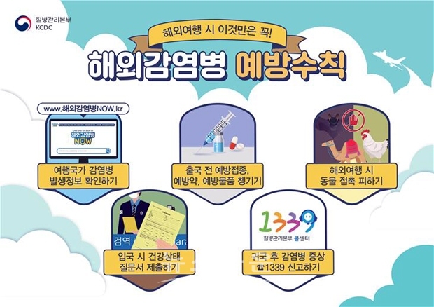 해외감영병 예방 수칙 포스터