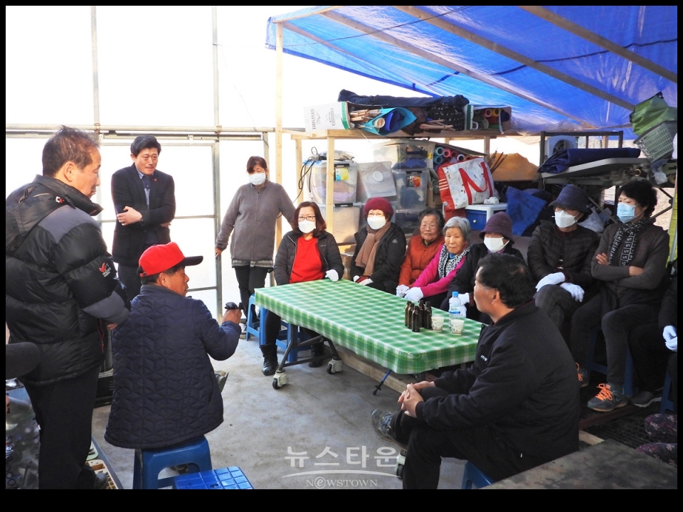 먼지, 소음공해 유발주범 골재선별 파쇄장 절대반대, 지정간현,문막동화주민들 집단반발