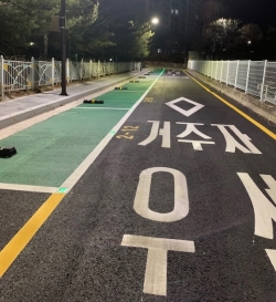 병점1동 거주자 우선주차장 모습