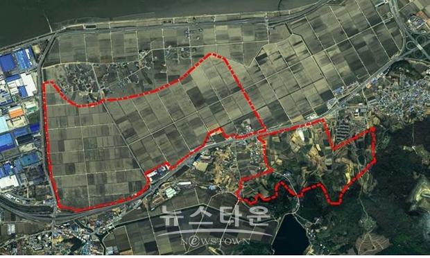 아산 인주일반산업단지(3공구) 사업대상지