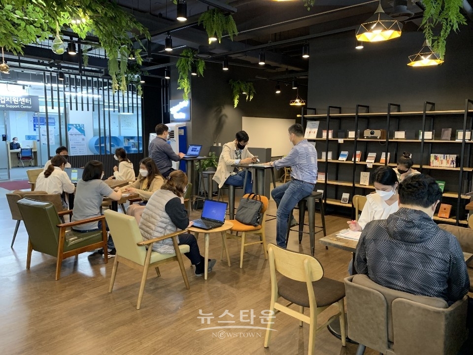 서울창업허브가 감염병 예방 및 미세먼지 저감 종합대책을 선제적으로 추진하고 있다. / 고득용기자 ⓒ뉴스타운