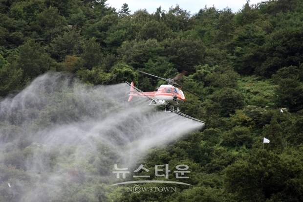 소나무재선충병 항공방제