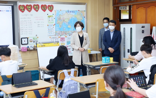 김보라안성시장 교육현장방문(대덕초)