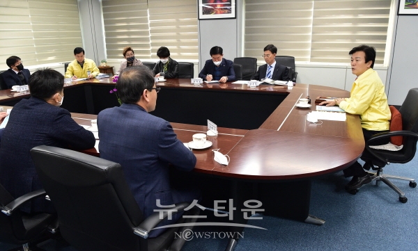 진주시 소상공인 간담회 모습