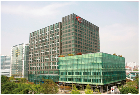 메디프론이 이전 예정인 가산디지털단지 내 위치한 제이플라츠 전경