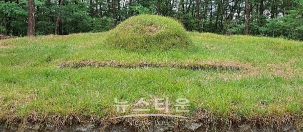 (故) 박원순 서울시장의 묘가 안장 되기전에 박 전 시장의 부모 합장 묘 [사진출처= 장례전문사]