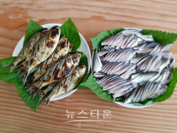 전어구이와 전어회