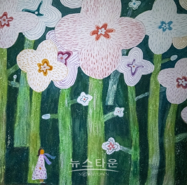 장미숙 ‘일러스트레이션’ 전(김한정 기자)