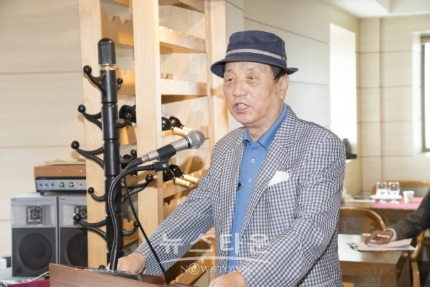 허필호 대표 한국미술협회 이사장 출마선언(김한정 기자)