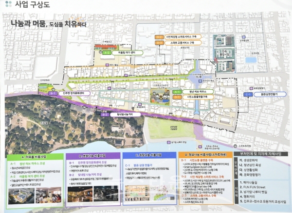 진주시 성북지구 도시재생 사업계획도