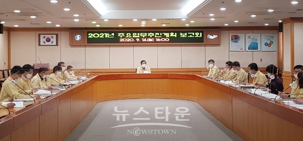2021년도 주요 업무 계획에 대한 부서별 보고회