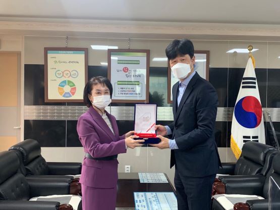 장애인 생산품 우선 구매 우수기관 표창 사진