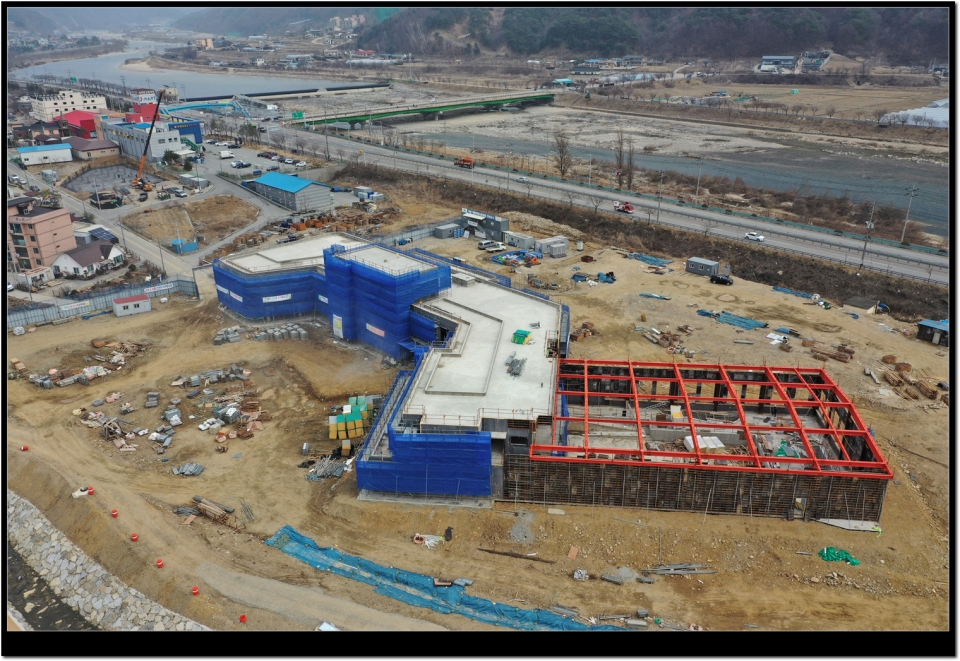 인제군 복합 커뮤니티센터 건립공사중
