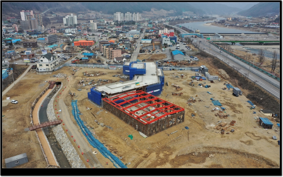 인제군 복합 커뮤니티센터 건립공사중
