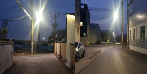 최근 조성된 안심귀가 시범거리 모습